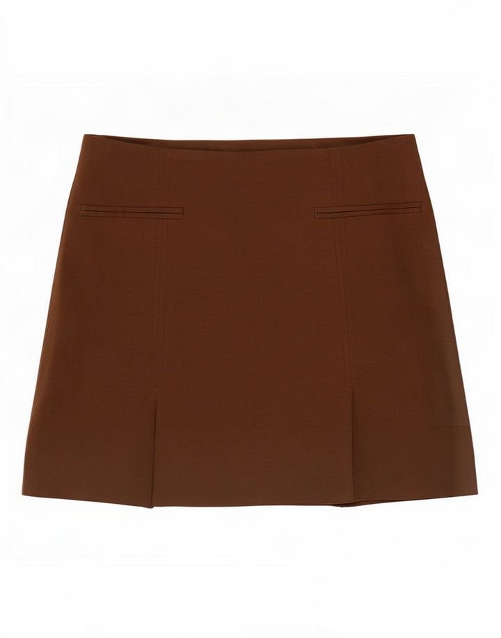 Zara Dame Mini-nederdel Small W26 Brun