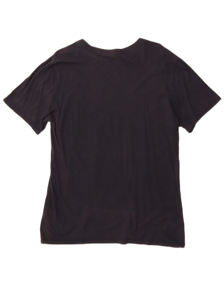 NIKE Grafisk T-shirt top til mænd Stor marineblå bomuld