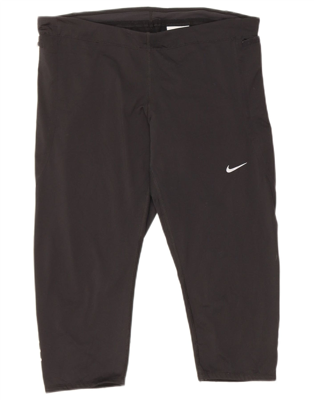 Nike Dame Dri Fit Capri Træningsdragt Bukser UK 16 Large Black Polyester