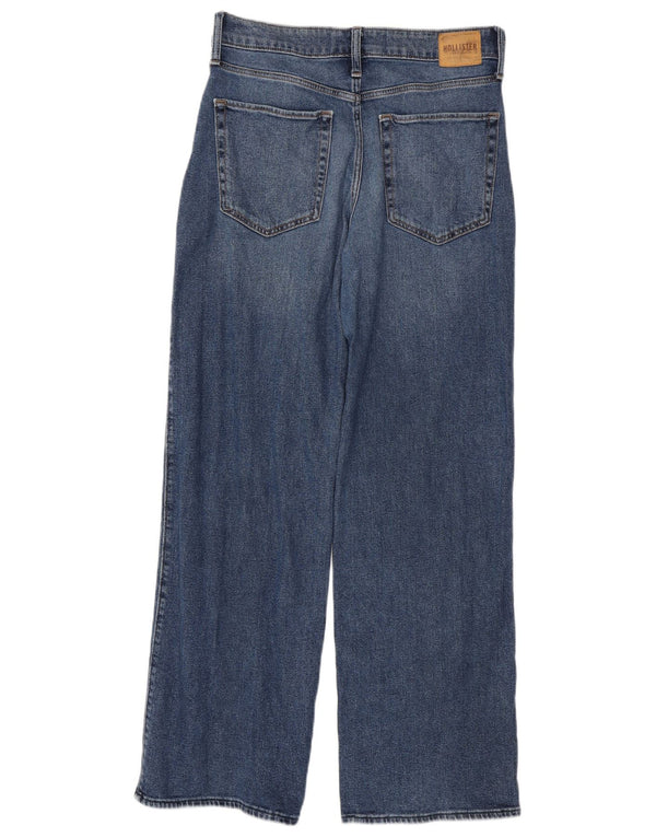 Hollister Dame Baggy Højtaljede løse jeans US 7 Medium W28 L31 Blå