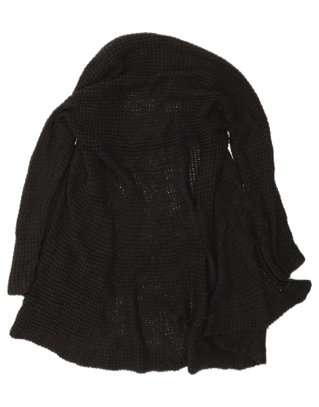 Zara Womens Open Cardigan Sweater UK 12 Medium Black