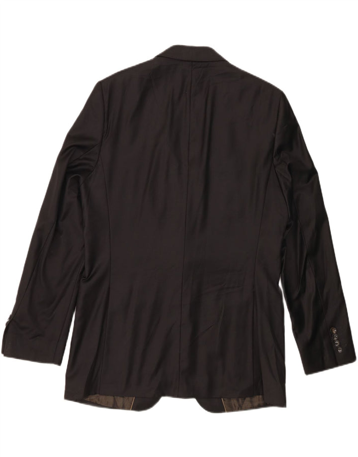 Zara Herre Classics 2-knaps blazerjakke EU 50 Medium Sort Uld