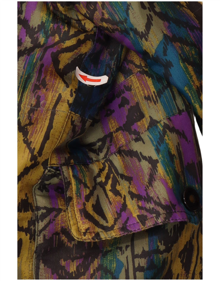 Vintage vindjakke til kvinder EU 40 Medium Flerfarvet Geometrisk