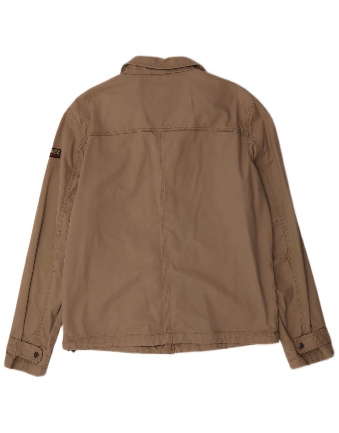 Napapijri Dame Bomber Jacket UK 18 XL Beige Bomuld