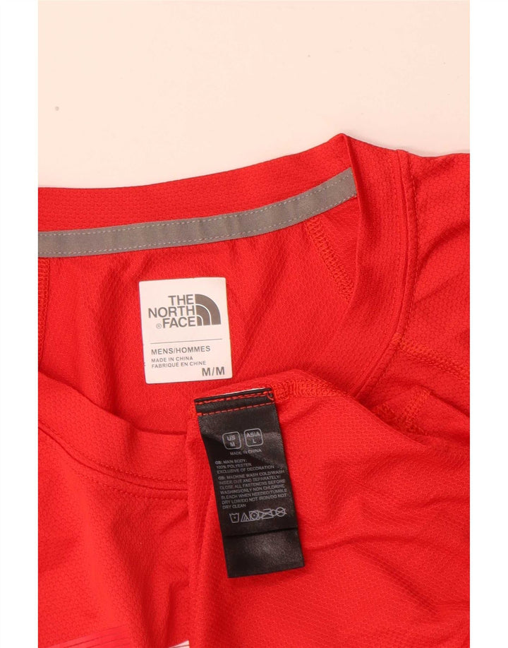 The North Face Herre Hongkong Grafisk T-Shirt Top Medium Rød Polyester