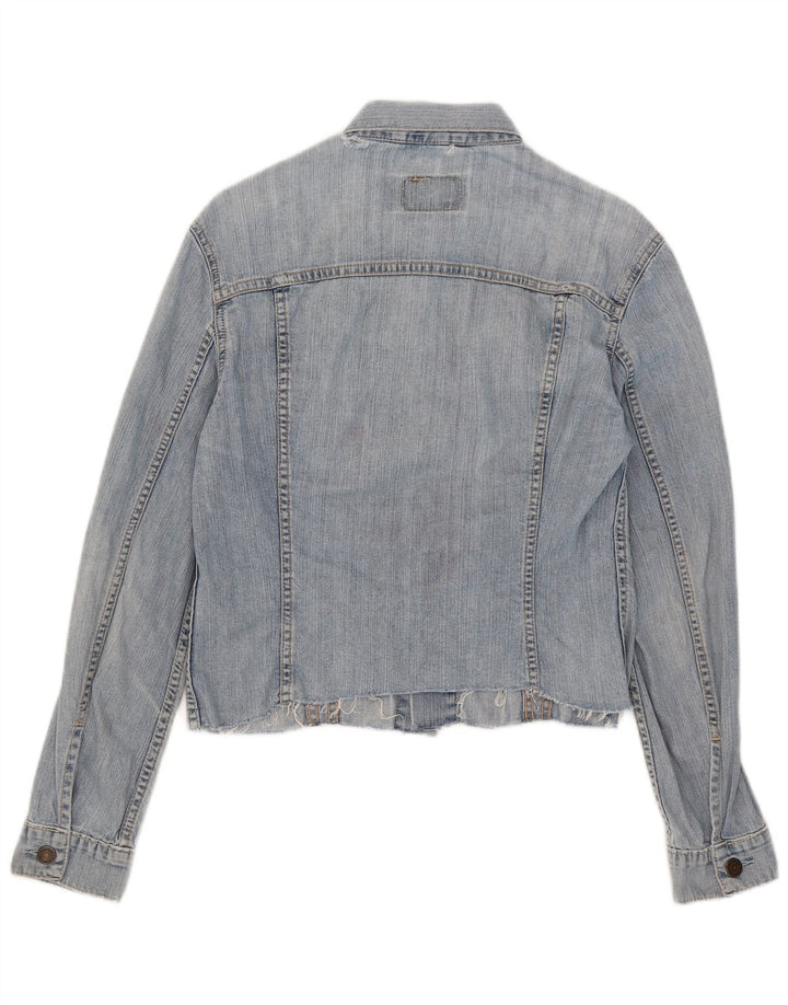 Levi's Girls Crop denimjakke 10-11 år Medium blå bomuld