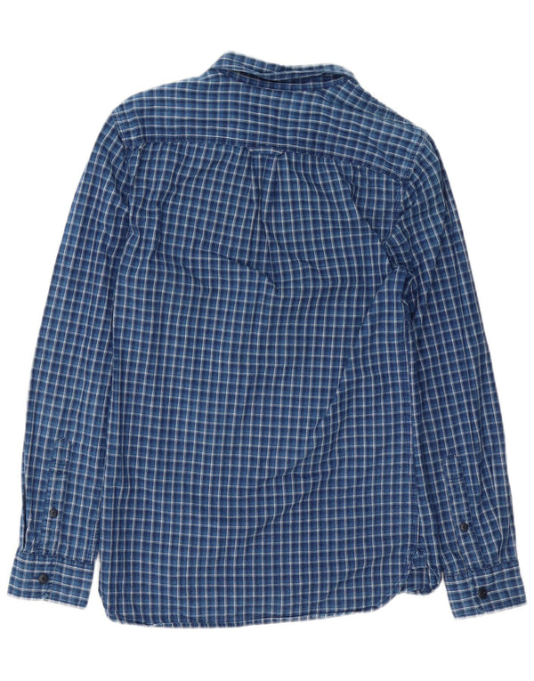 Jack Wills Herre klassisk pasform flannelskjorte XS marineblå ternet bomuld