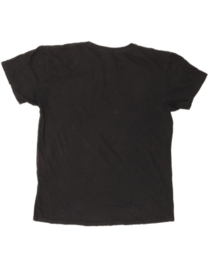 QUIKSILVER Herre Hawaii Regular Fit Grafisk T-Shirt Top Stor Sort Bomuld