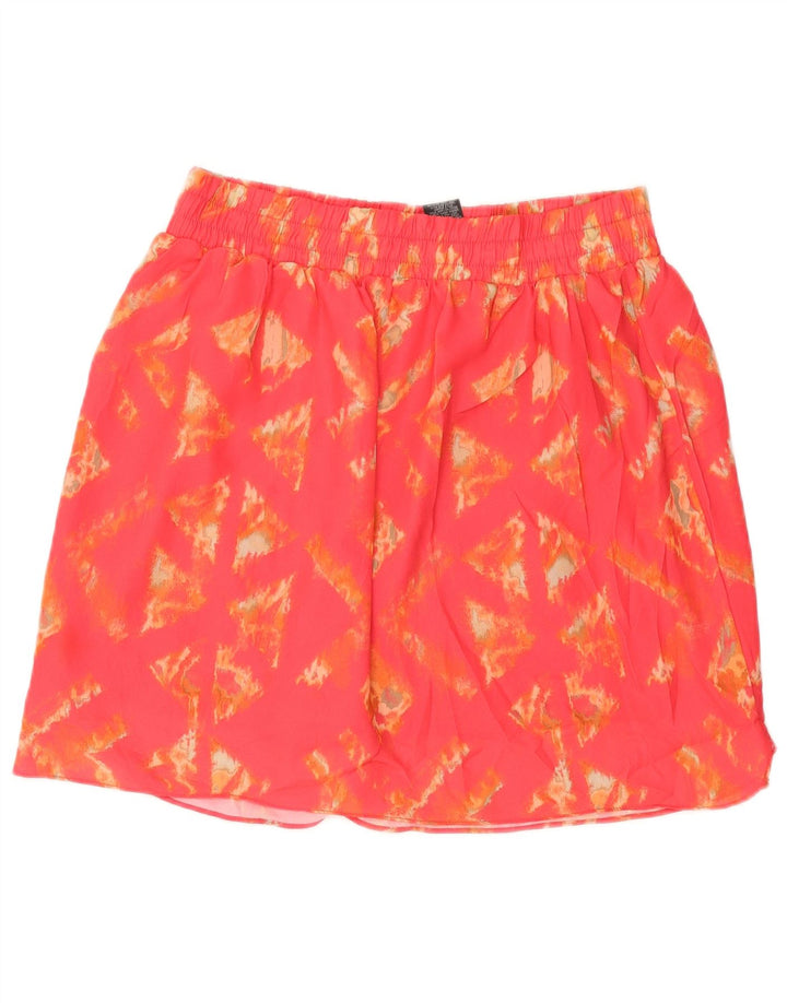 MOSSIMO Dame Mini Nederdel Stor W32 Pink Geometrisk Polyester