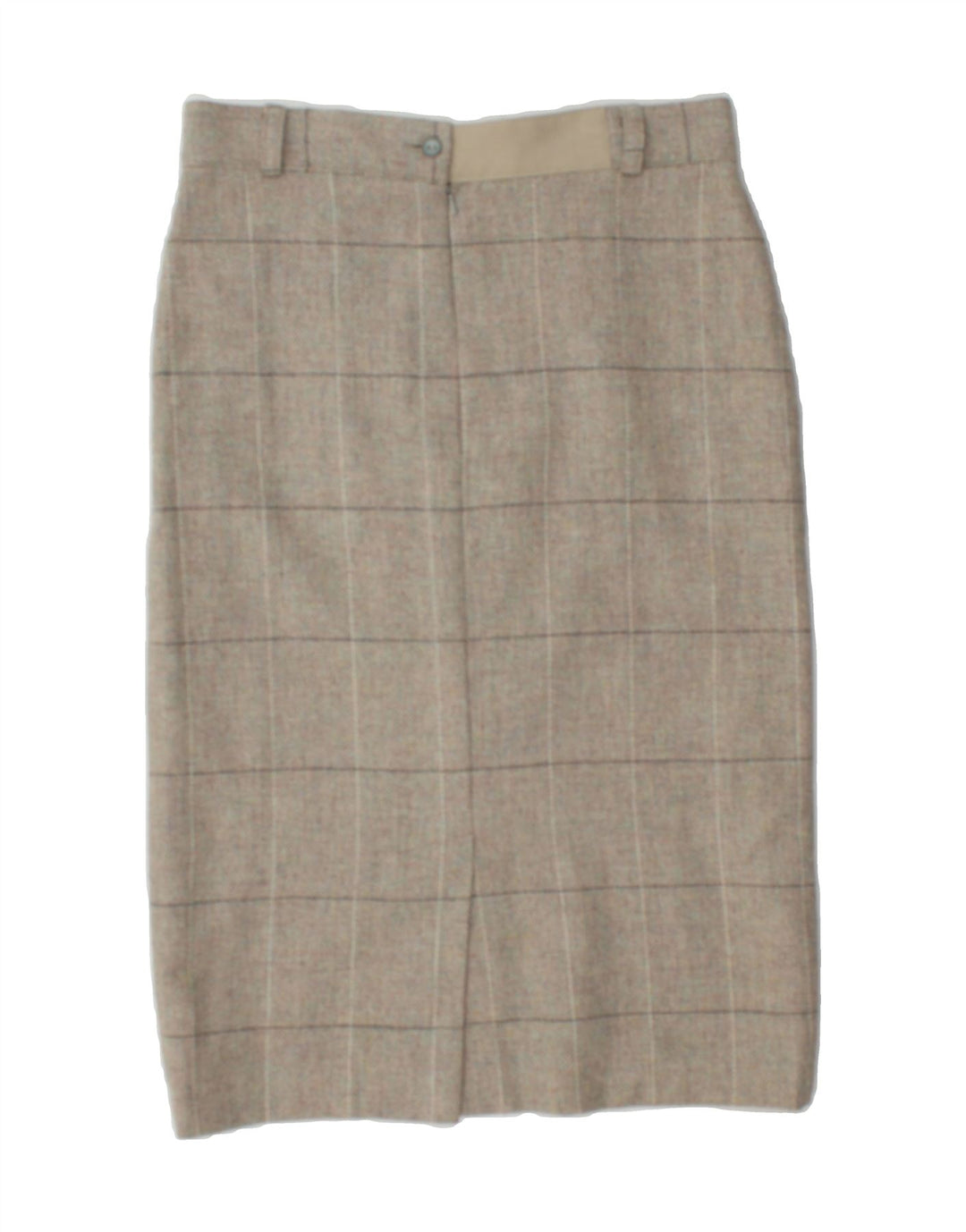 VINTAGE Womens Straight Skirt W32 Large Grey Check Vintage Vintage and Second-Hand Vintage from Messina Hembry 