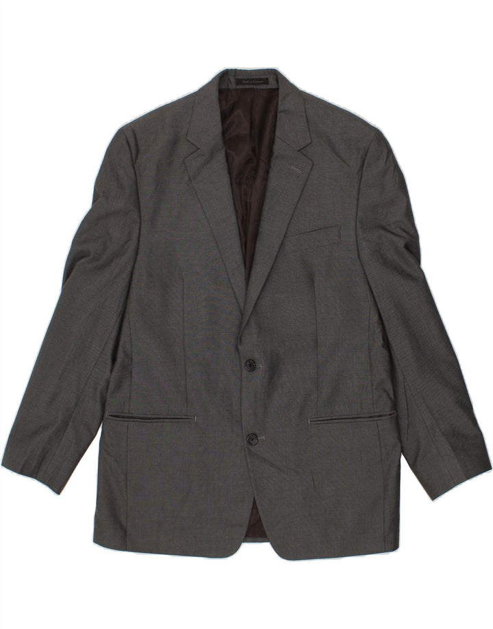 MICHAEL KORS Mens 2 Button Blazer Jacket UK 42 XL Grey Polyester Vintage Michael Kors and Second-Hand Michael Kors from Messina Hembry 
