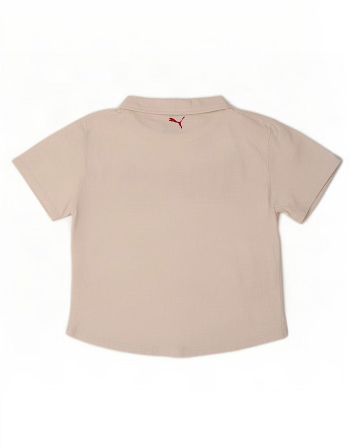 Puma Grafisk T-Shirt Top UK 14 Medium Pink