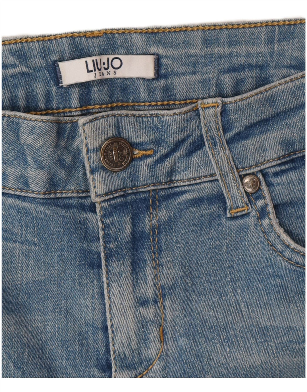 Liu Jo Dame Skinny Jeans W28 L27 Blå Geometrisk