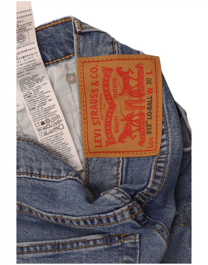 Levi's Dame Slim Tapered Jeans W30 L32 Blå Bomuld