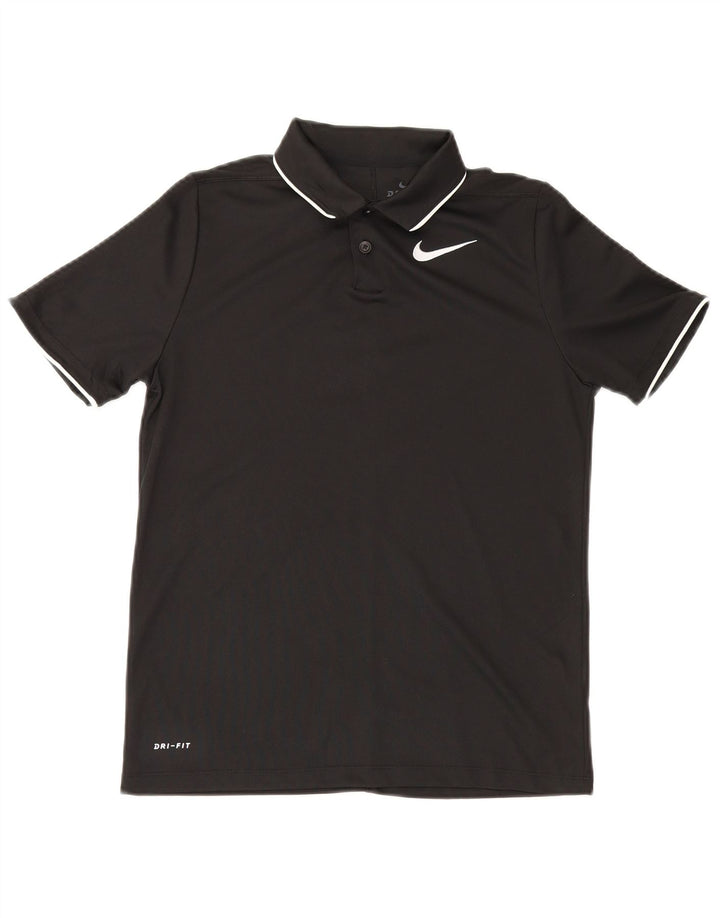 Nike Boys Dri Fit Polo Shirt 12-13 Years Large Sort Polyester