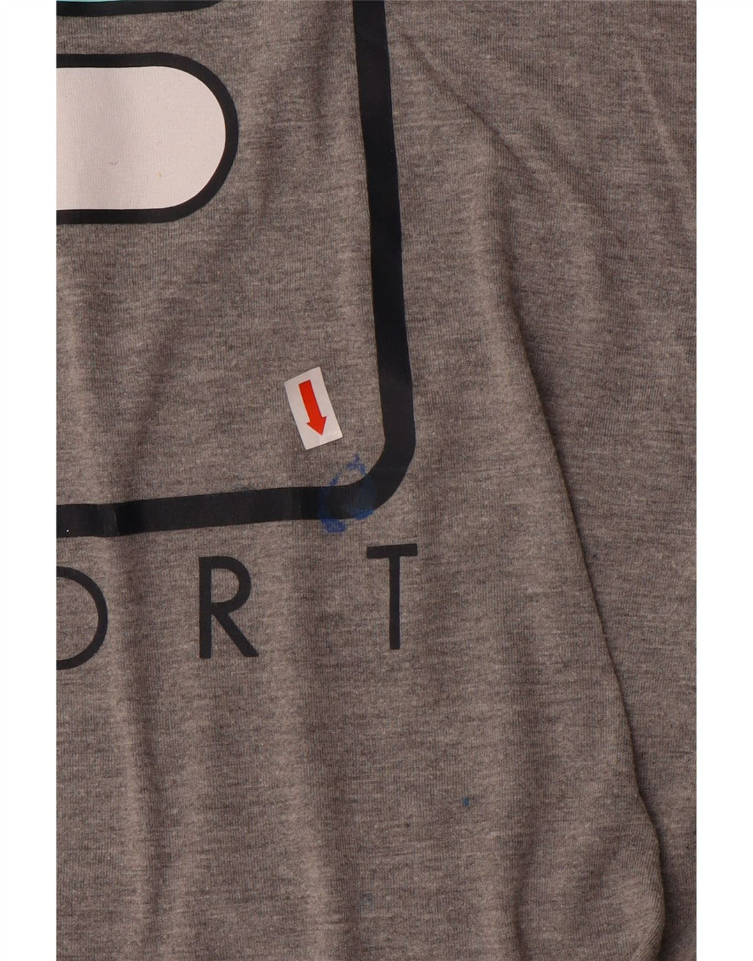 Fila Dame Grafisk T-Shirt Top UK 14 Medium Grå
