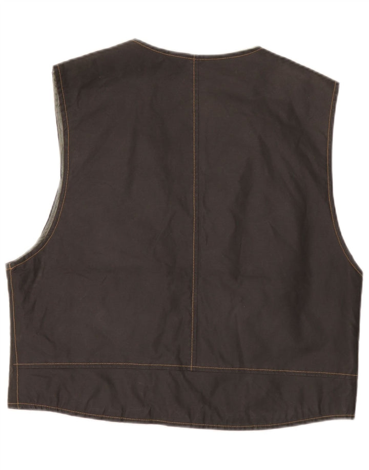Vintage Herre Gilet lille sort bomuld