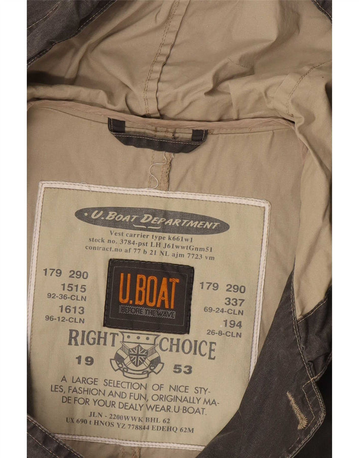 Vintage herre hætte vindjakke UK 38 Medium Grey