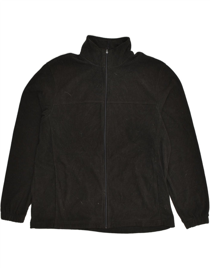 STARTER Mens Fleece Jacket UK 40 Large Black Polyester | Vintage Starter | Thrift | Second-Hand Starter | Used Clothing | Messina Hembry 