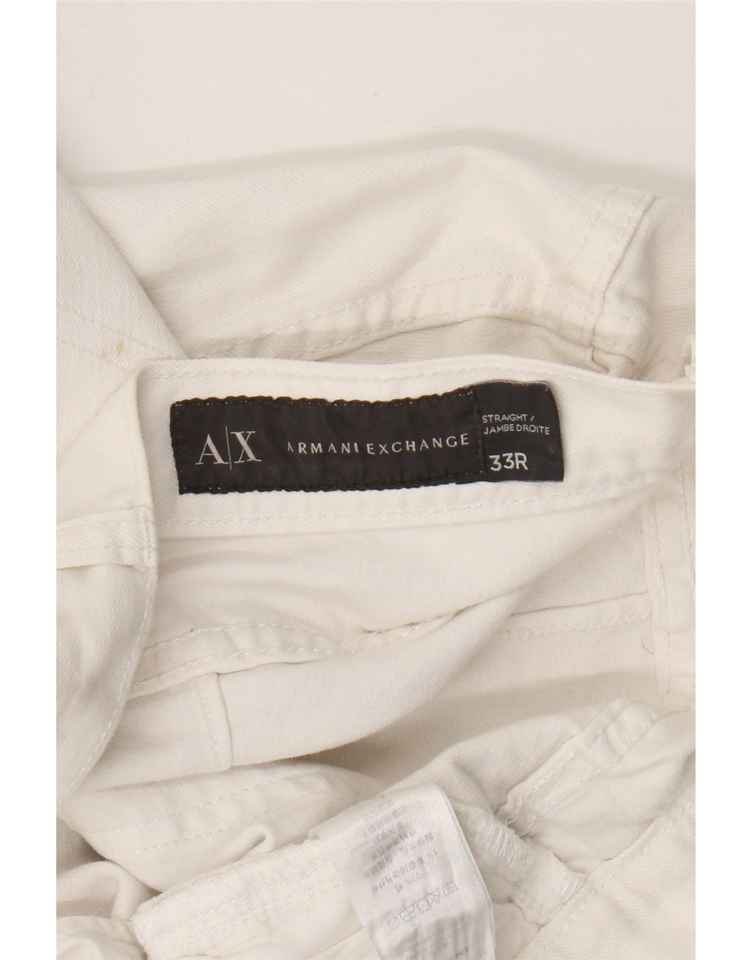 Armani Exchange Herre Slim Jeans W33 L28 Hvid Bomuld
