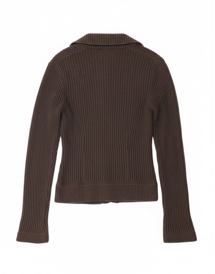 Timberland Dame Cardigan Sweater UK 12 Medium Grey
