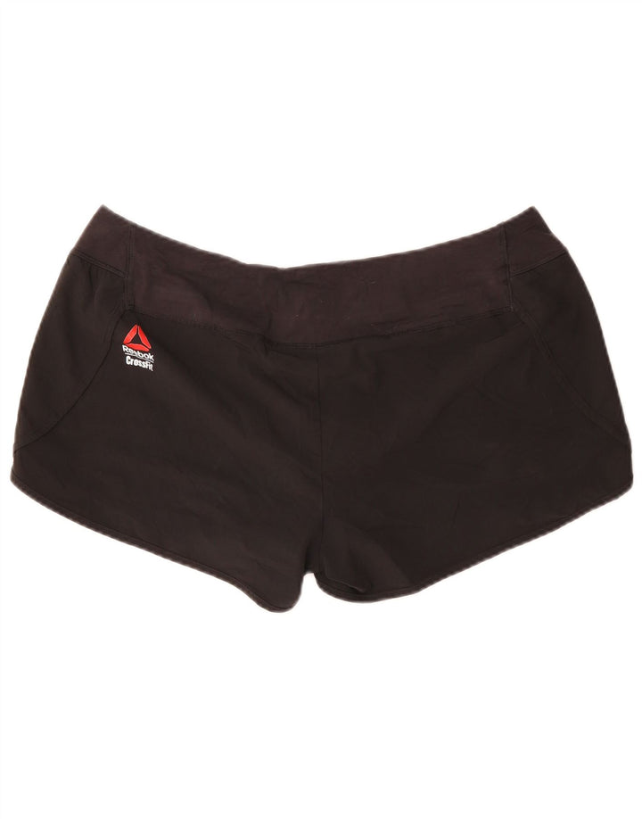 REEBOK sportsshorts til kvinder UK 20/22 XL sort polyester