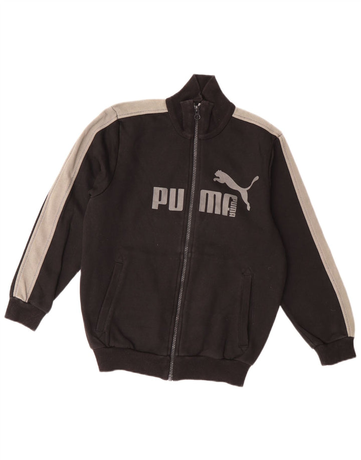 Puma Boys Grafisk træningsdragt Topjakke 9-10 år Sort Colourblock
