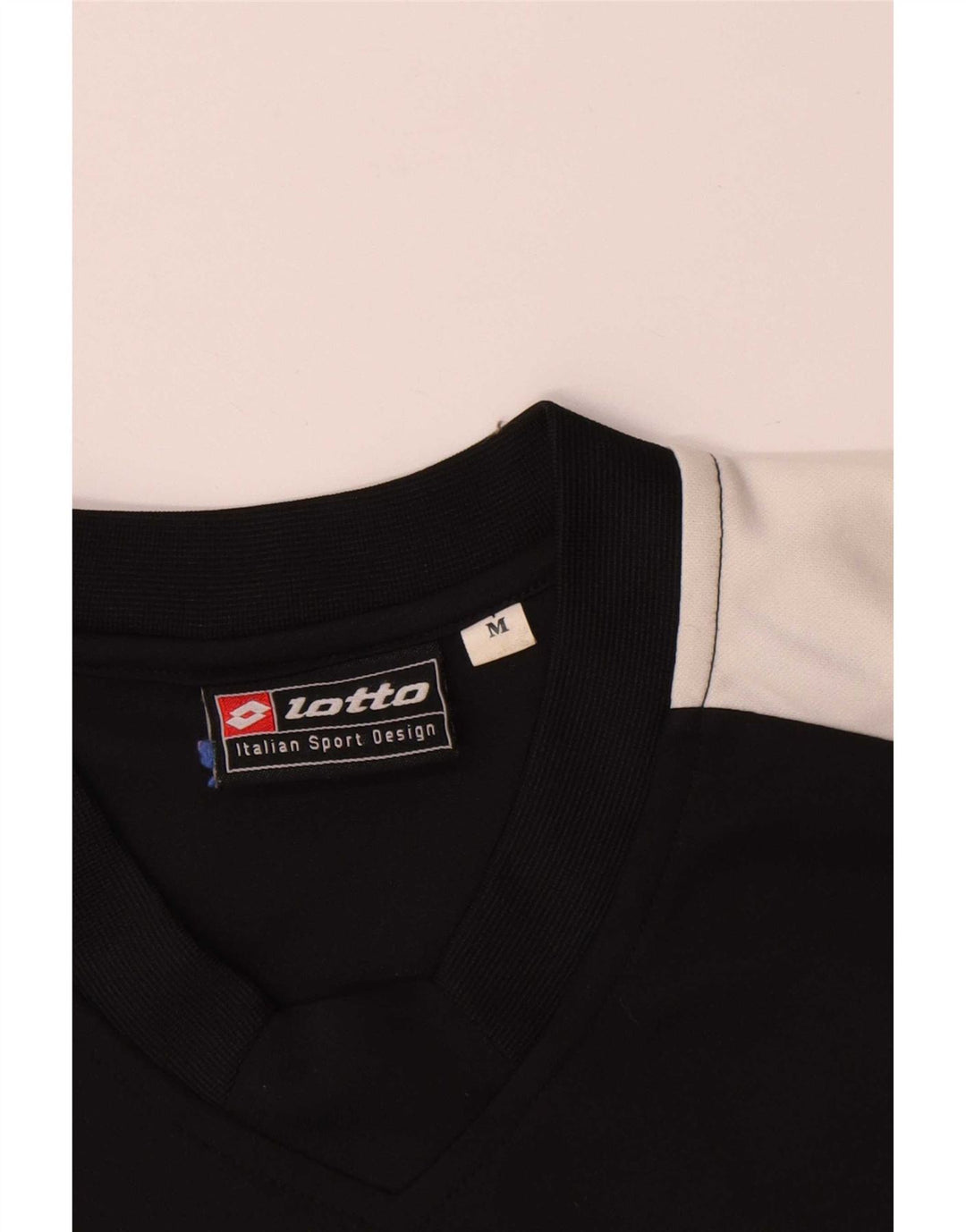 Lotto Herre grafisk T-shirt Top Medium Sort Colourblock Polyester