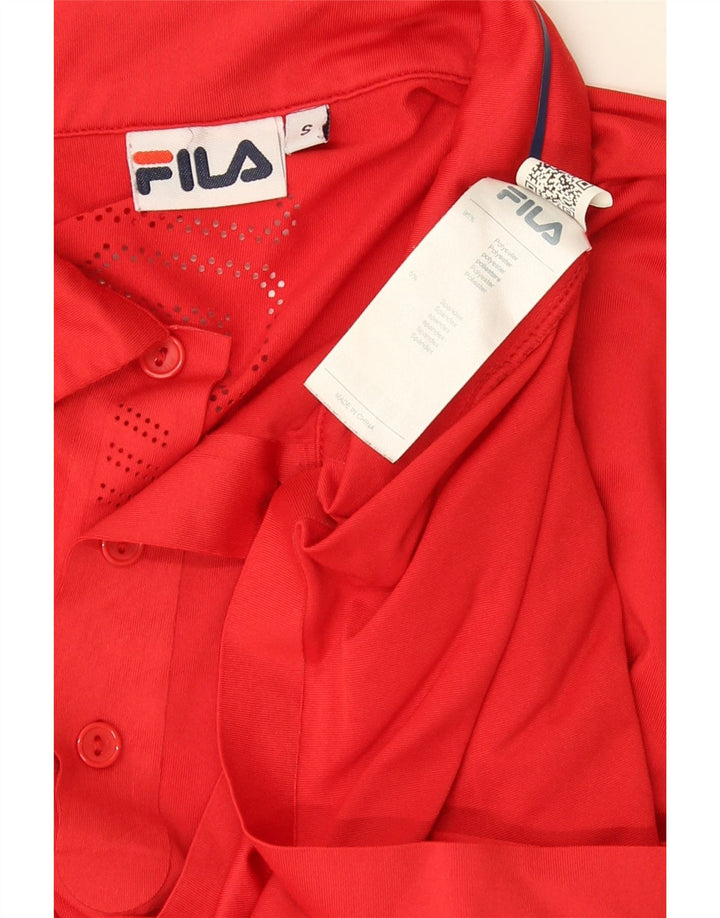 Fila Herre Polo Shirt Lille Rød Polyester