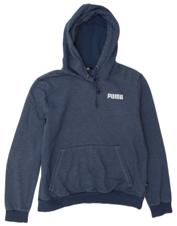 Puma hættetrøje til kvinder UK 14 Mellem marineblå bomuld
