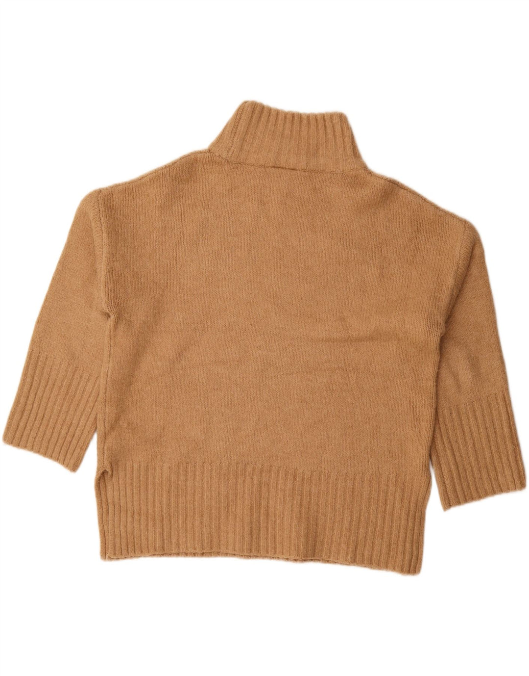 Topshop Dame Oversized Turtle Neck sweater UK 12 Medium Brown