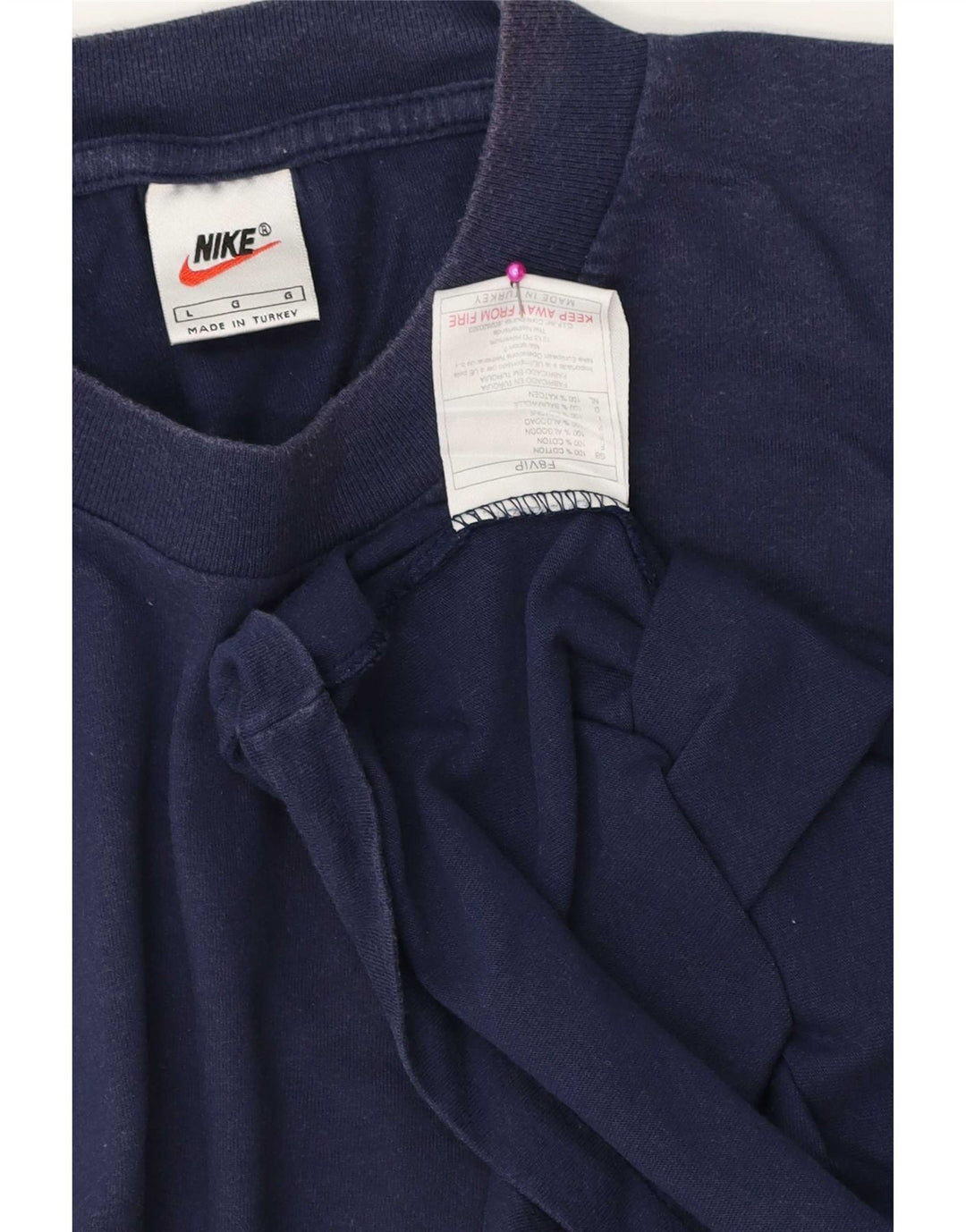 Nike T-shirt top til mænd, stor marineblå bomuld