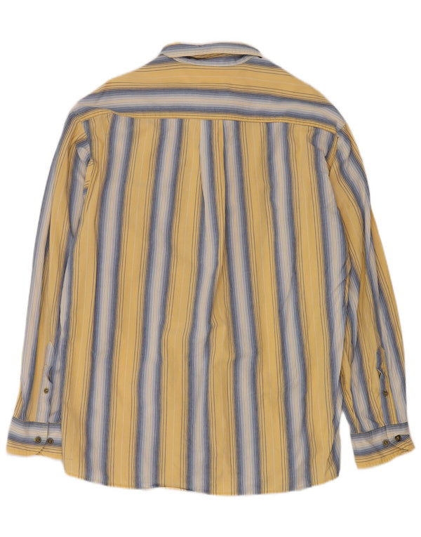 VINTAGE Herreskjorte Stor gulstribet bomuld