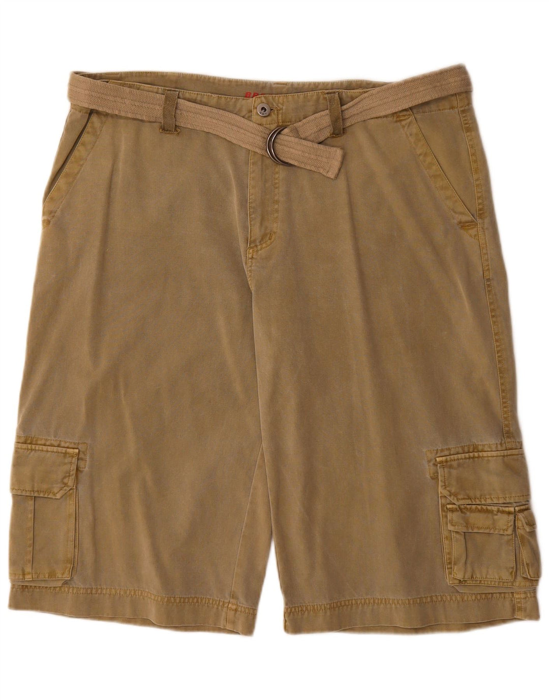 Broadway Herre Cargo Shorts W36 Large Khaki Bomuld