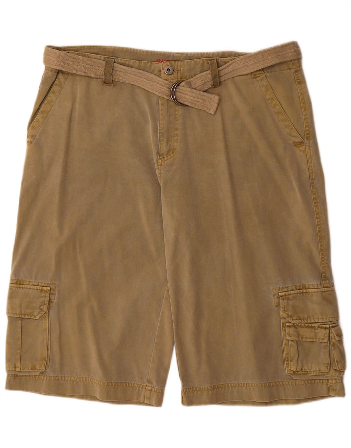Broadway Herre Cargo Shorts W36 Large Khaki Bomuld