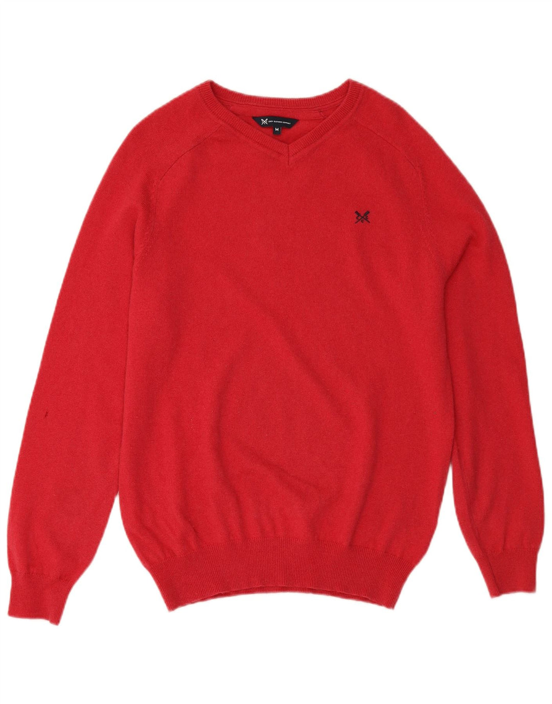 CREW TØJ Herre V-hals sweater Medium Rød Merinould