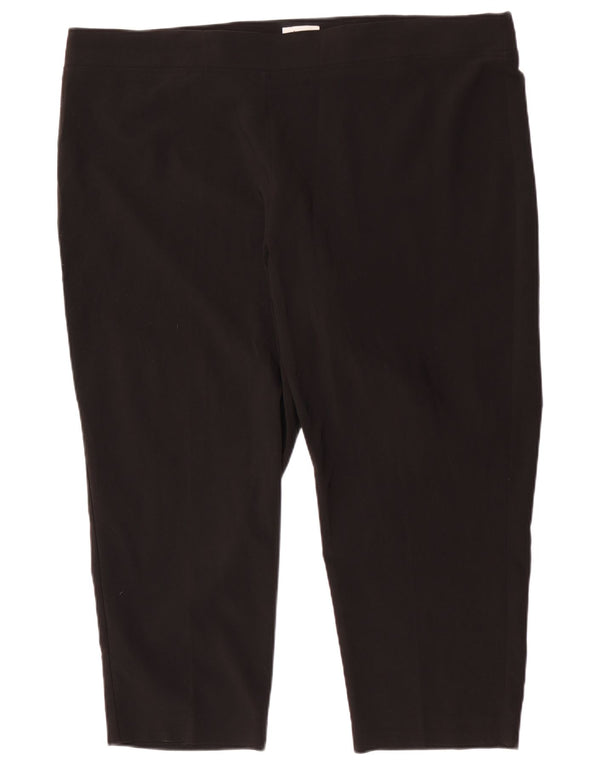 Marks & Spencer Dame Autograph Capri Bukser UK 22 2XL W46 L25 Sort
