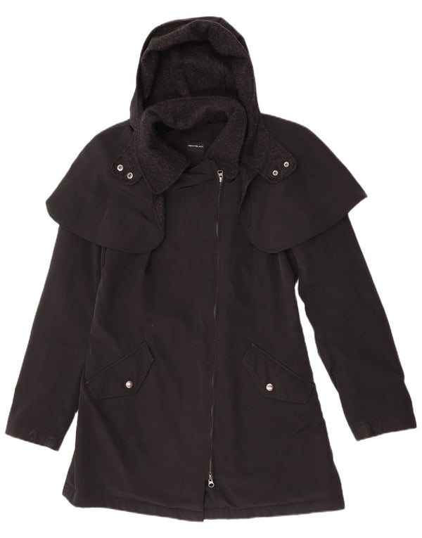 Penny Black Dame Hooded Capelet Coat UK 10 Small Black