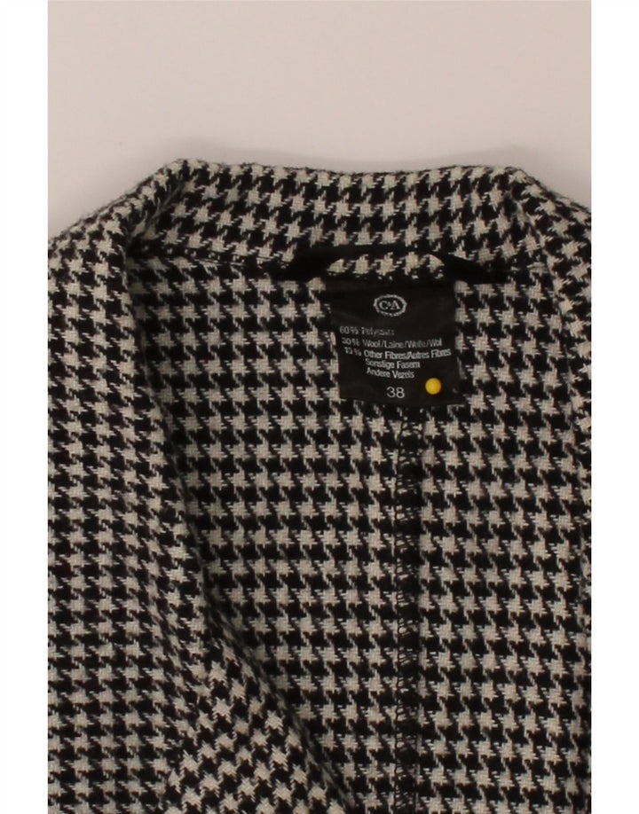 C & A Womens Double Breasted Blazer Jacket EU 38 Medium Black Houndstooth Vintage C & A and Second-Hand C & A from Messina Hembry 