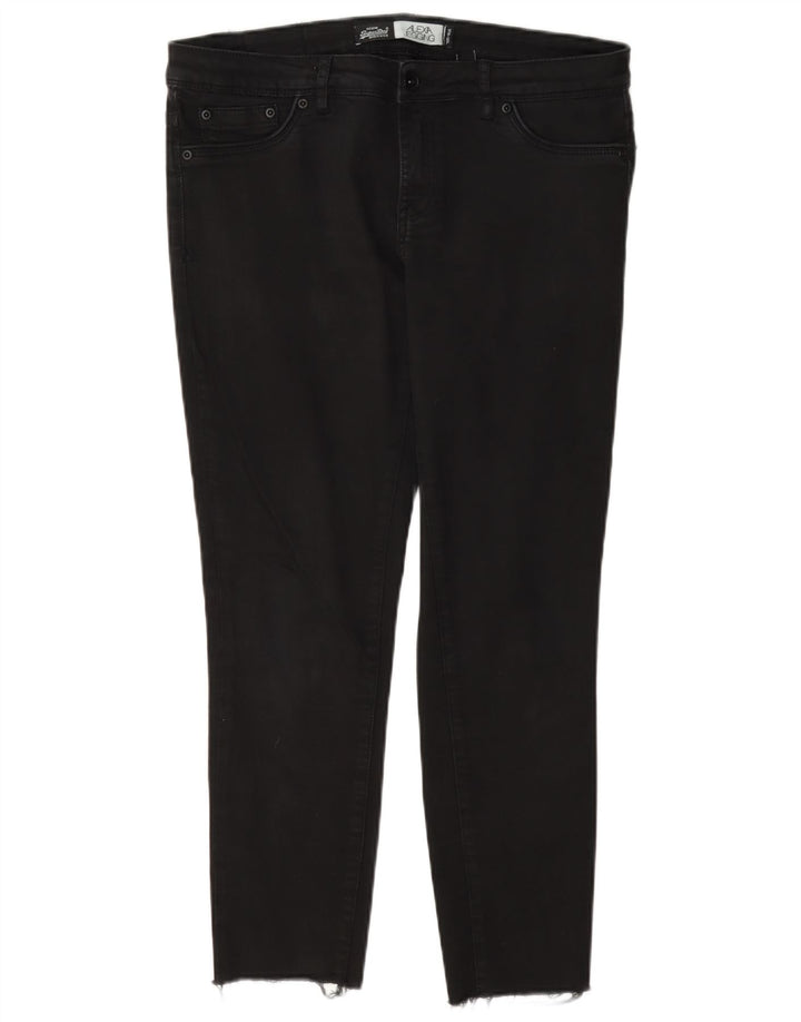 Superdry Alexia Jegging Jeans til kvinder W31 L26 sort bomuld