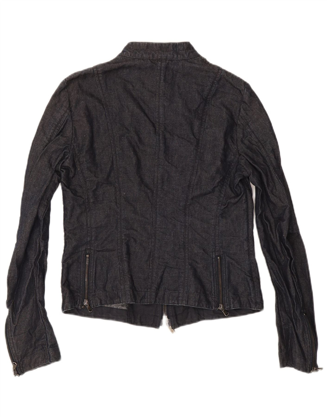 Meltin' Pot Dame denimjakke UK 12 Medium Navyblå Bomuld