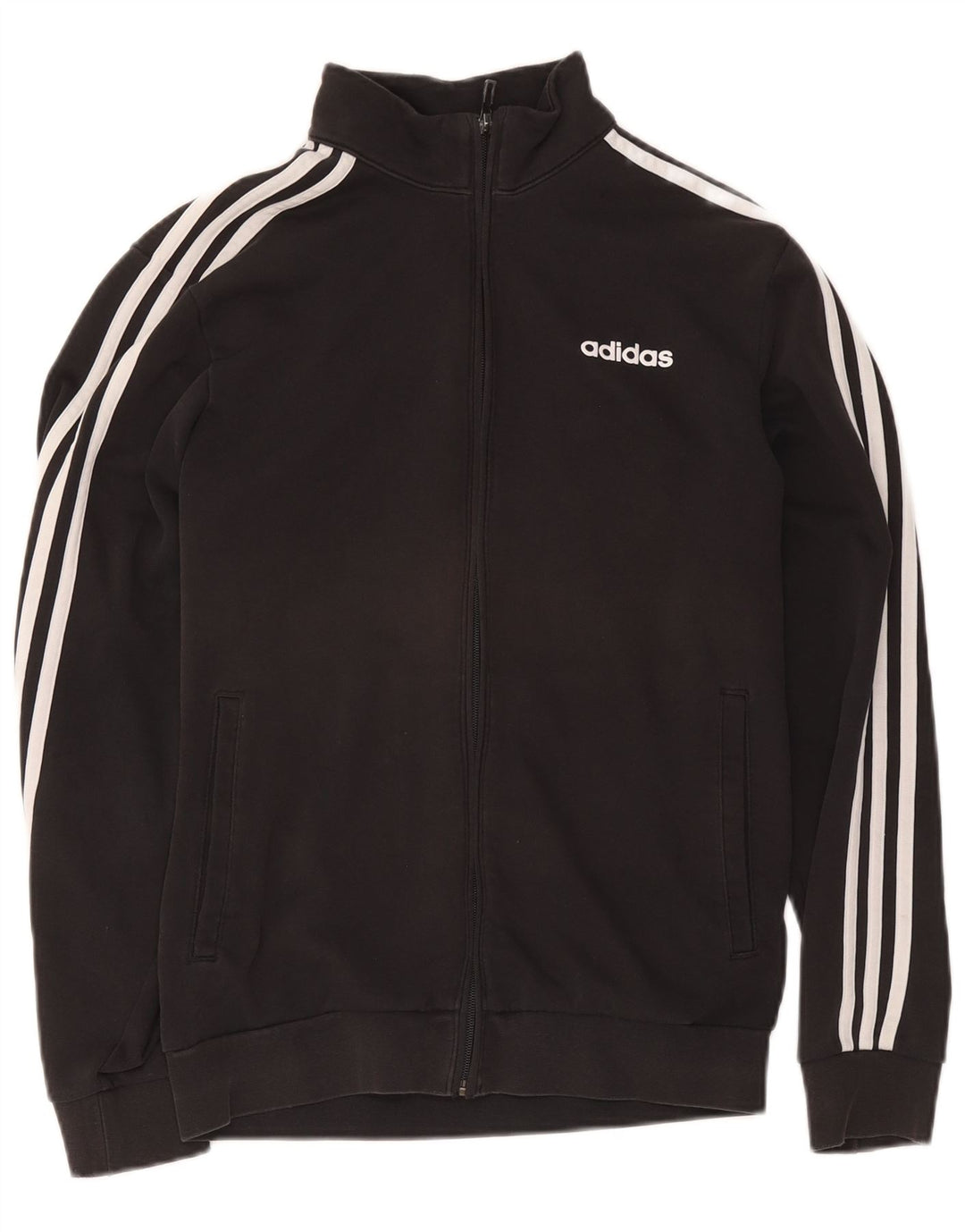 Adidas Træningsdragt til mænd, topjakke, lille sort bomuld