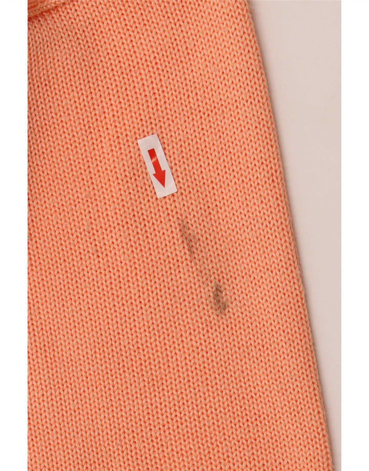 Vintage dame sweater med rund hals DK 14 stor orange