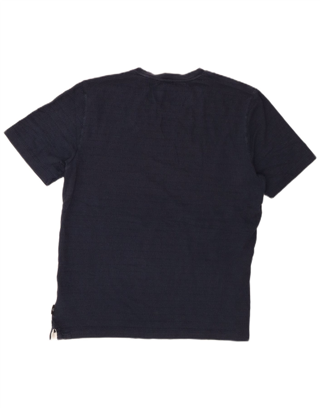 Ted Baker Herre T-Shirt Top Størrelse 4 Large Marineblå Bomuld