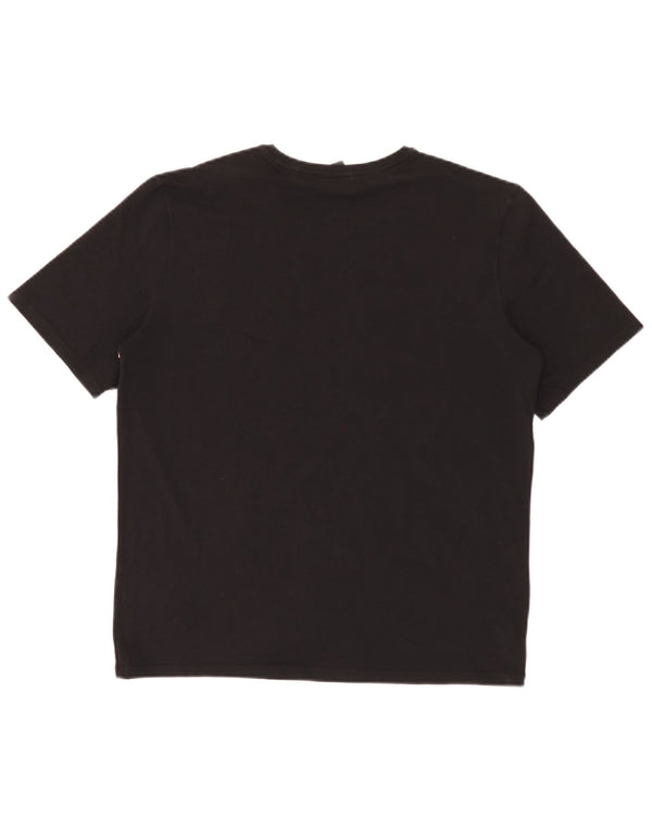 Hugo Boss Herre T-Shirt Top Medium Sort Bomuld