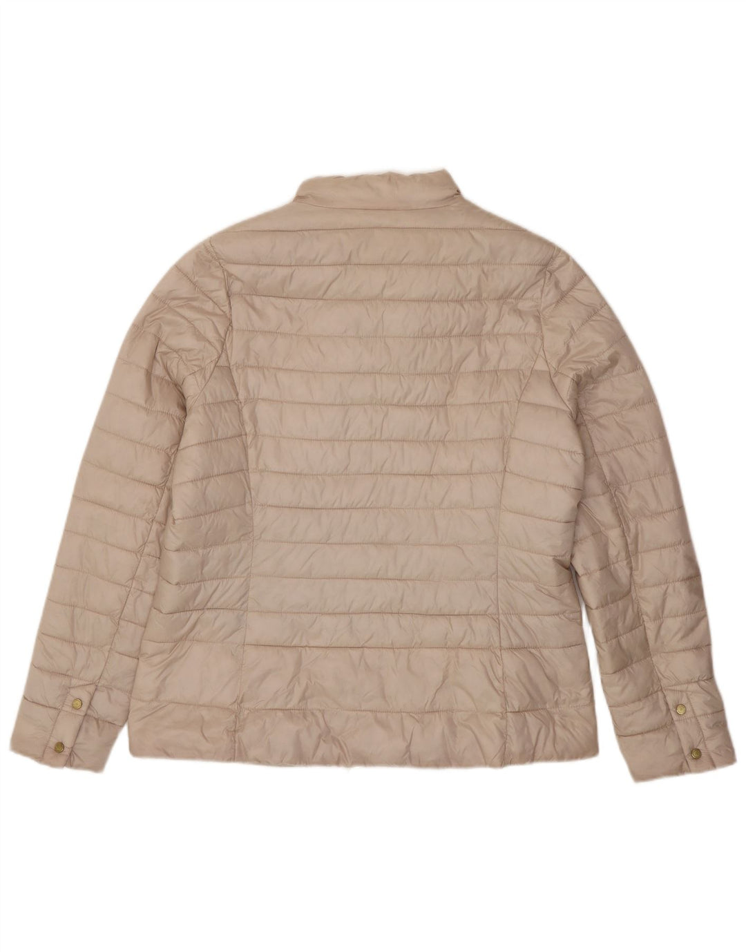 Barbour Dame Polstret Jakke UK 16 Stor Beige Polyester