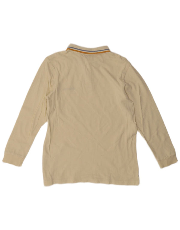 Champion drenge langærmet poloskjorte 11-12 år stor off white bomuld