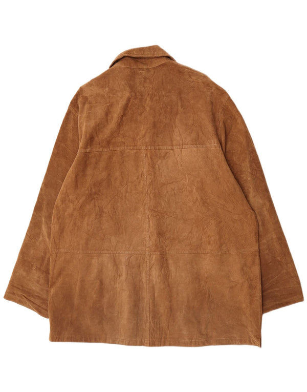 Montereggi Herre ruskindsjakke EU 54 2XL Beige Læder
