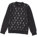 RICHMOND Boys Graphic Sweatshirt Jumper 7-8 Years Black Geometric Cotton Vintage Richmond and Second-Hand Richmond from Messina Hembry 