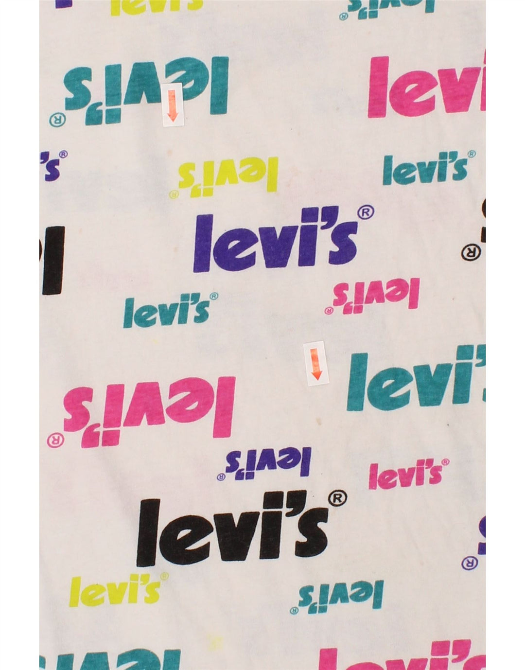 LEVI'S Boys Graphic T-Shirt Top 12-13 Years Large White Vintage Levi's and Second-Hand Levi's from Messina Hembry 